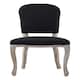 image 2 of Interiors by Premier Black Dining Chair with Wooden Legs, Velvet Dining Chair, Cozy Small Accent Chair for Living Room