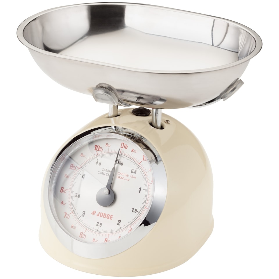 image 1 of Judge Kitchen Classic Mechanical Scale 5kg Cream