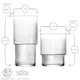 image 3 of LAV 12pc Helen Stacking Highball Glasses & Whisky Tumblers Set | Clear | Clear | 12