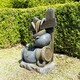 image 4 of Primrose Constancia Cascading Bowls Hose Water Feature With Lights 65cm