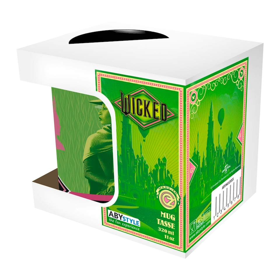 image 1 of Wicked Elphaba & Glinda Duo 320ml Ceramic Mug Multi