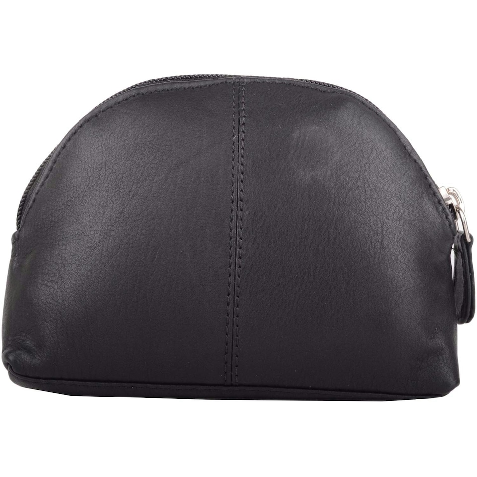 image 1 of Genuine Soft Leather Coin / Money Pouch / Purse / Holder Pink | Black/White/Coral/Pink
