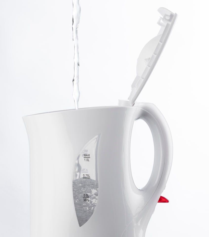image 1 of Daewoo Essentials Compact Travel Kettle 1L White