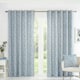 image 4 of Sade Eyelet Curtains - Blue - 229x229cm