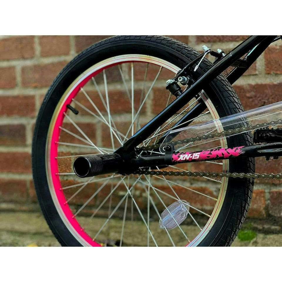 image 1 of XN-15 20" Kids BMX Single Speed - Black/Pink