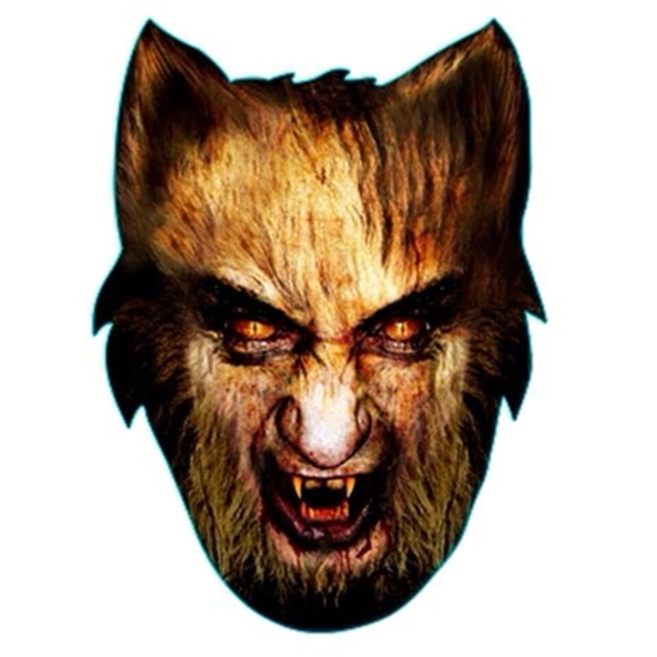 Werewolf Cardboard Face Mask