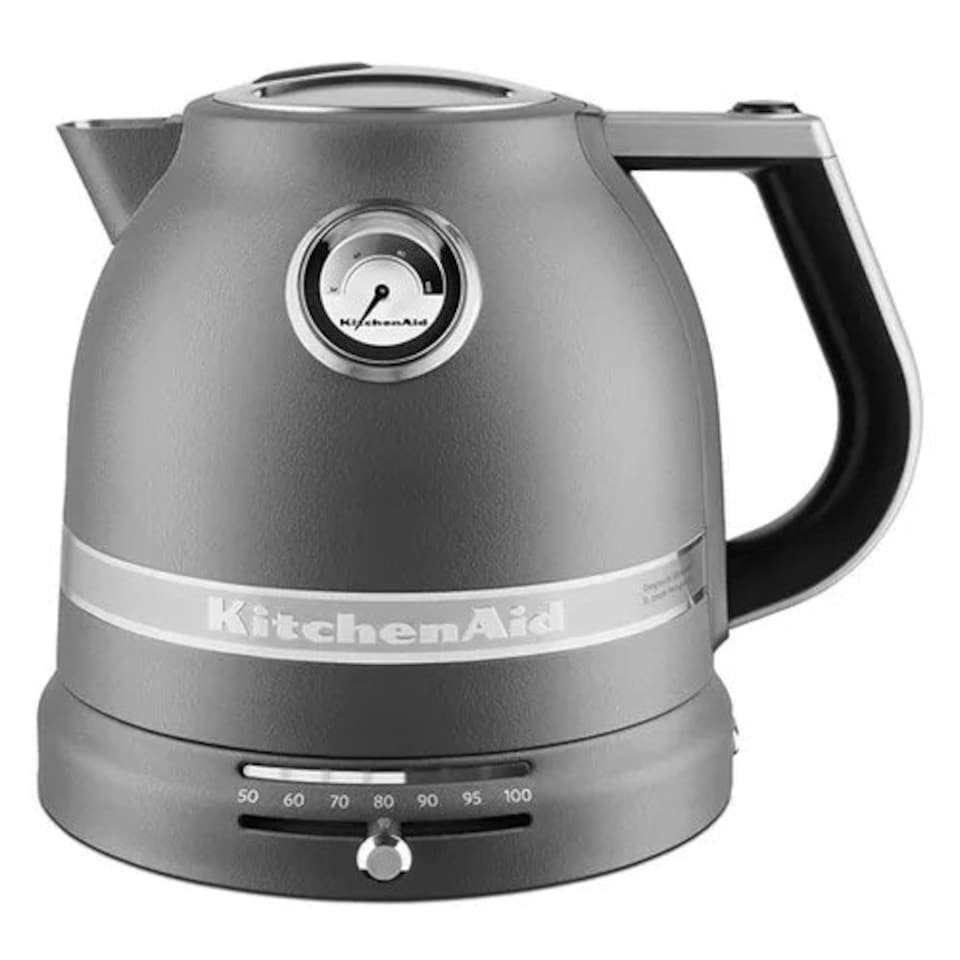 image 1 of KitchenAid Artisan Matt Imperial Grey 2 Slot Toaster and Kettle Set