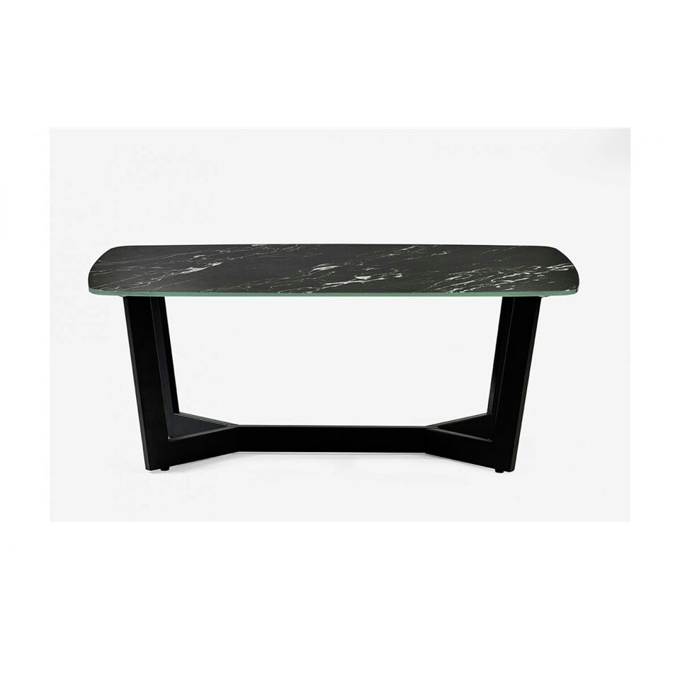 image 1 of Stylish Black Marble Coffee Table | Black | Black