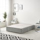 image 3 of Astoria Divan Bed Base with 2 Drawers & 30 Inch Diamante Headboard in Tweed Fabric | Grey | Grey | Single