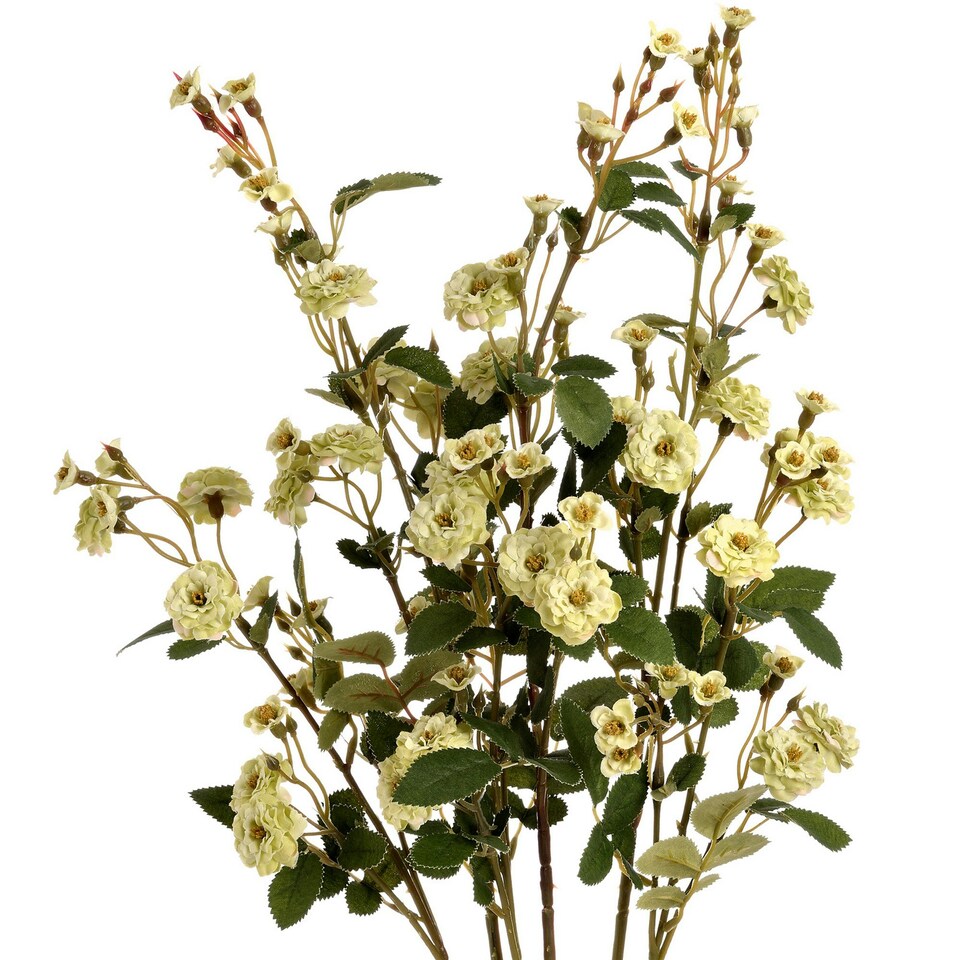 Hill Interiors Faux Wild Meadow Rose - Green - One Size