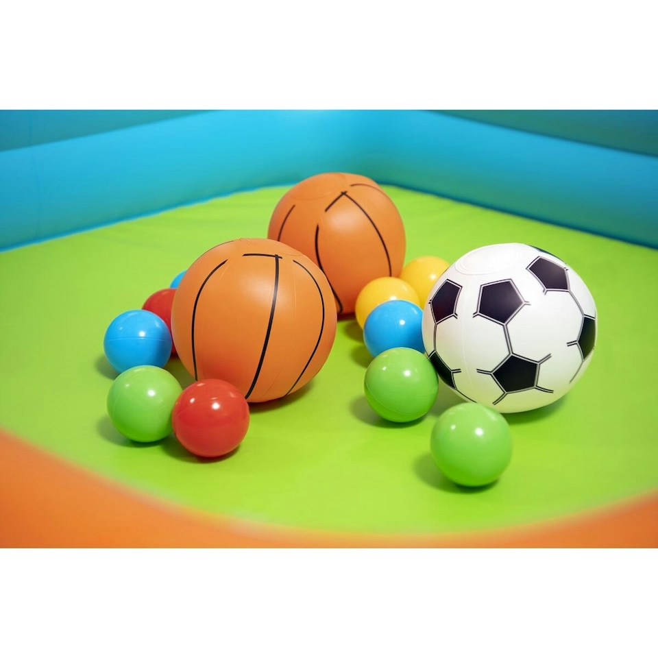image 1 of Bestway Inflatable Kids Pool with Baskets, Balls 120x107x84 cm +2 Years Garden 52728