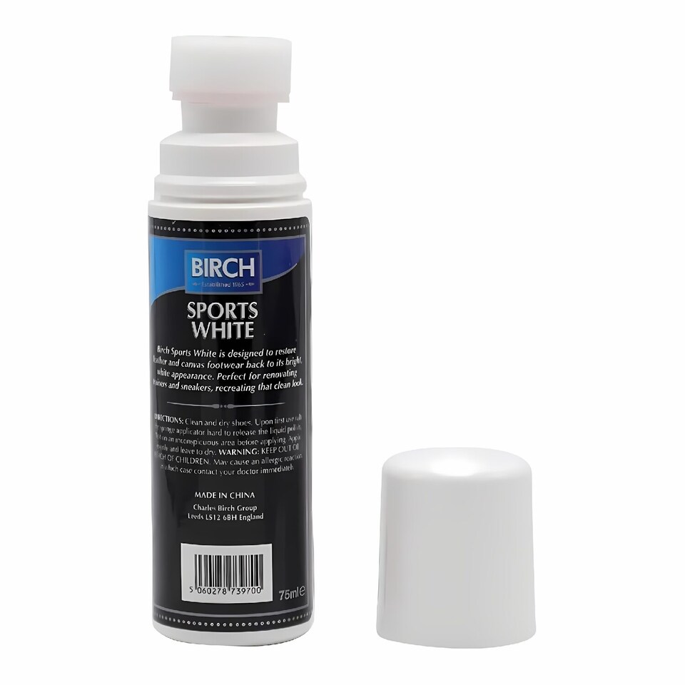 image 1 of BIRCH Sportswhite Shoe Whitener - For Athletic Sneaker Midsoles 75ml | White
