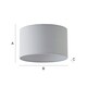 image 7 of ValueLights Reni Small Grey Fabric Pendant Shade Grey