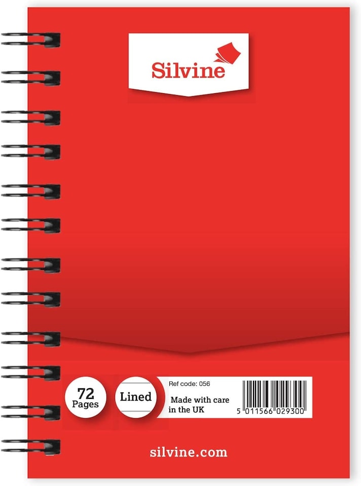 image 1 of 72 Pages 5"x3" Twin Wire Notebook