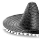 image 6 of Adult Black Pom-Pom Sombrero – Fancy Dress Mexican Hat | Black | 3