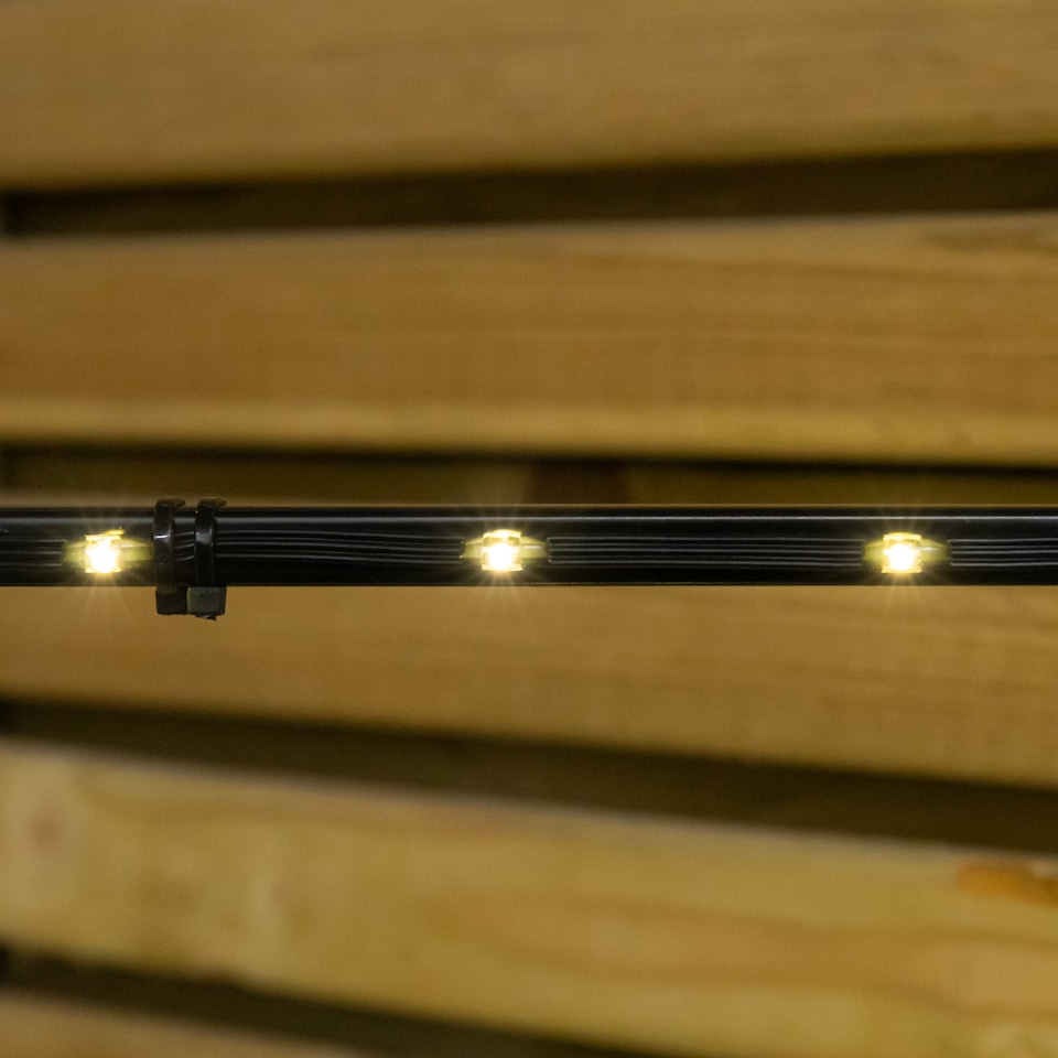 image 1 of 90cm Light up Dewdrop Metal Christmas Star with Garden Stake & Warm White LEDs