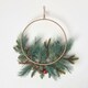 image 4 of Homescapes Round Metal Hoop Traditional Christmas Wreath