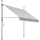 image 1 of Awning with hand crank - pressure fitted , height adjustable | Grey | light grey | 200 x 180 cm | 1