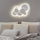 image 2 of Cloud Circles Decorative Flush Ceiling Light White 74cm 3000K