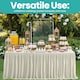image 7 of Pleated Rectangle Polyester Table Skirt, Decoration Tableware - 21 Feet