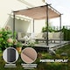image 3 of Outsunny 3x3m Outdoor Pergola Metal Gazebo Porch Awning Retractable Canopy