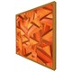 image 1 of Autumn coloured geometric triangle patterns (Picutre Frame) Brown | Oak | M