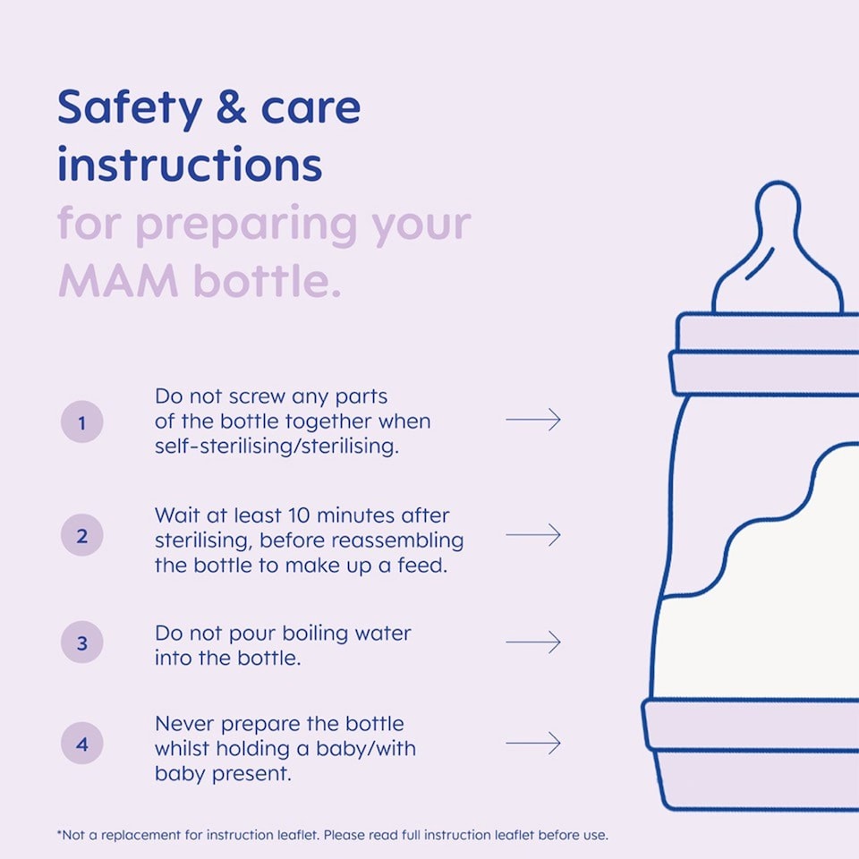 image 1 of 2 x MAM Easy Start Anti-Colic 160ml Baby Bottle Slow Flow Teat Pack of 3 Lilac | Multi | Not provided
