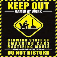 GAMER AT WORK (DO NOT DISTURB) MINI POSTER - POSTER / PRINTS