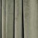 image 2 of OHS Soft Velvet Plain Dyed Thermal Insulated Panel Pair Eyelet Curtains, 66x90" Green | Woodland Green