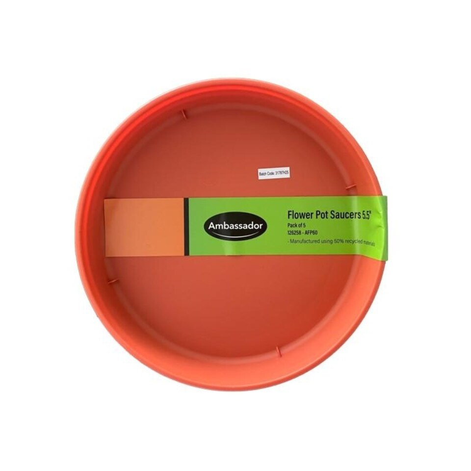 Ambassador Plastic Plant Saucer (Pack of 5)