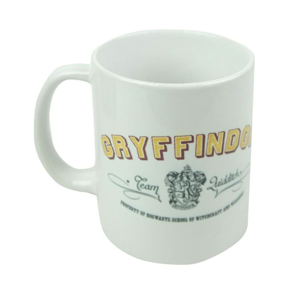 Harry Potter Gryffindor Quidditch Ceramic Mug - White - One Size