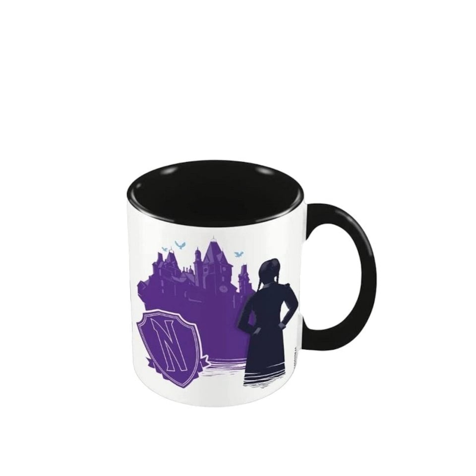 Wednesday Teenage Purgatory Mug - White/Black/Purple - One Size