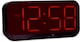image 6 of Acctim Silas LED Wireless Alarm Clock, 2-inch Display with Adjustable Volume and Brightness | Black | Black/Red