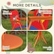 image 8 of Outsunny Kids Bistro Table and Chair Set w Cowboy Theme, Adjustable Parasol