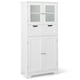image 1 of COSTWAY Bathroom Storage Cabinet Wood Storage Organizer White