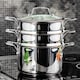 image 3 of Stellar Premium 16cm 3 Tier Steamer Set