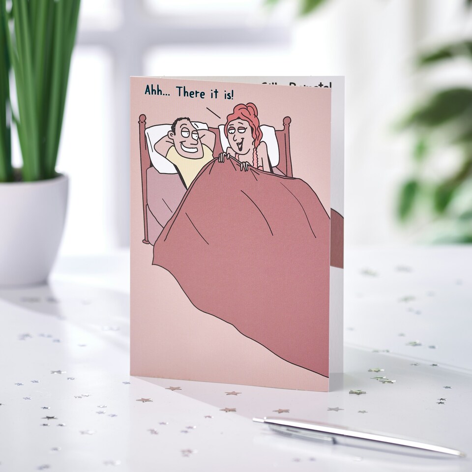 image 1 of Humour Birthday Card - Couple In Bed