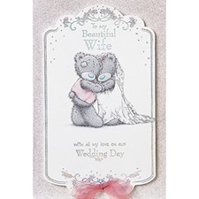 Wife Wedding Cute Me to You Tatty Teddy Couple Greetings Card