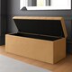 image 2 of 137cm SD Ottoman Storage Box, Mink Velvet Upholstered Chesterfield Storage Ottoman Box