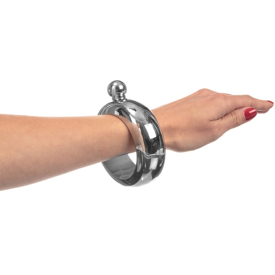 image 1 of Mixology Bangle Hip Flask Stainless Steel