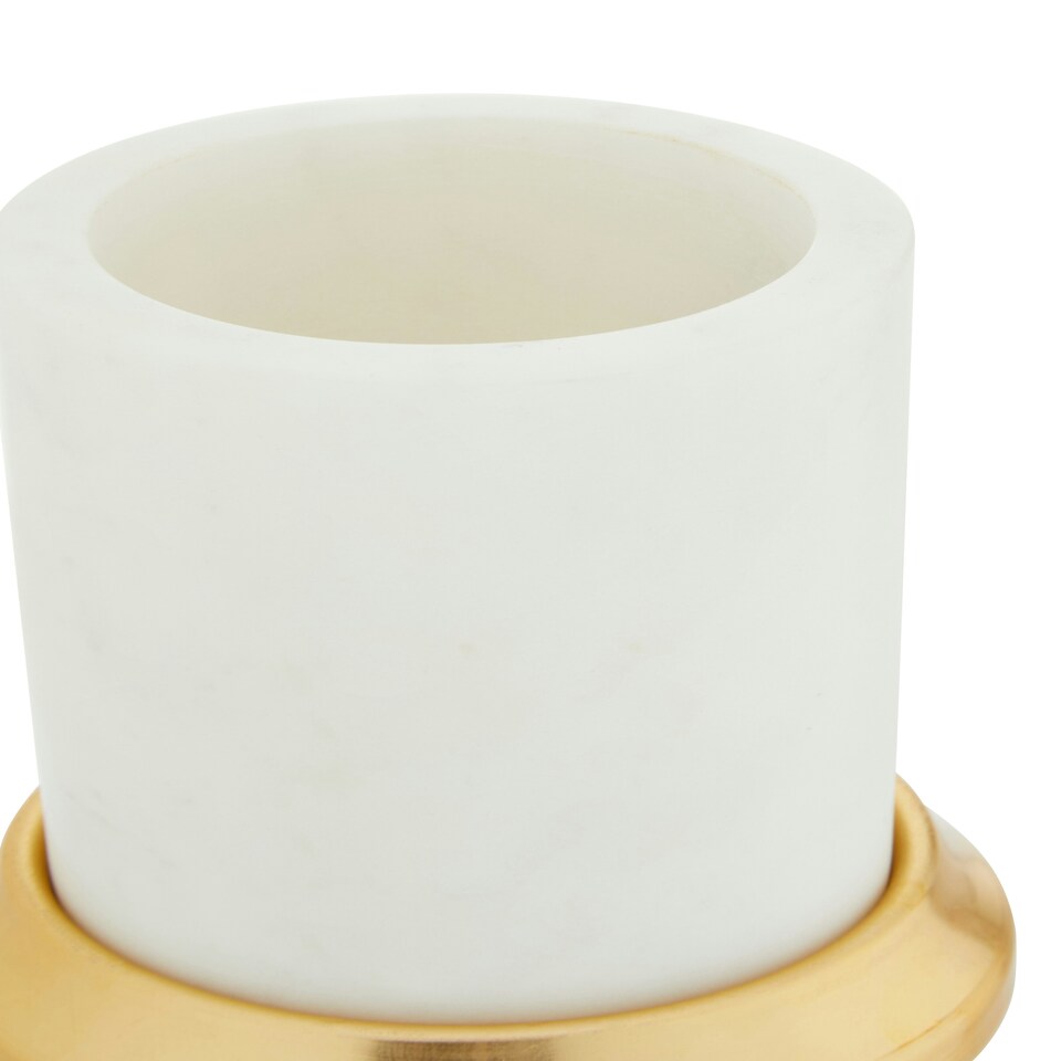 image 1 of Mako White Marble Tumbler