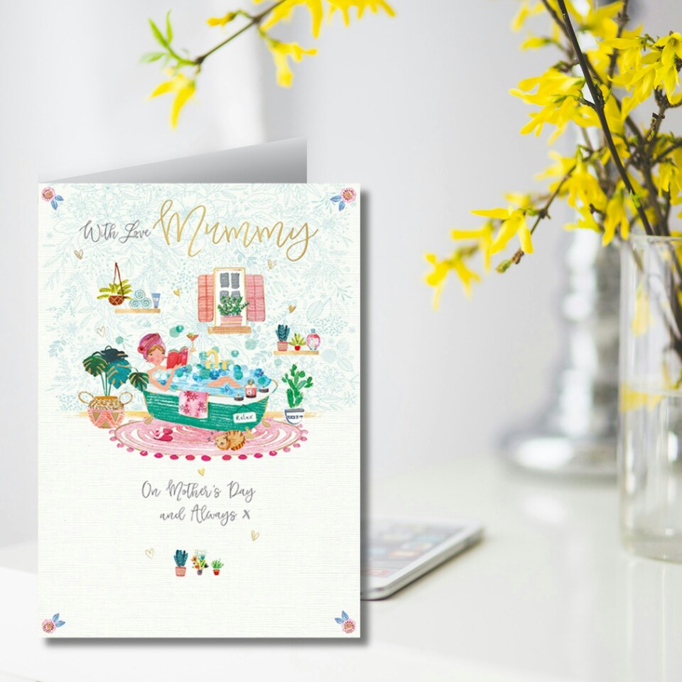 image 1 of Words 'n' Wishes Mother's Day Card for a Lovely Mummy on Mother's Day, 22 x 15.8 cm