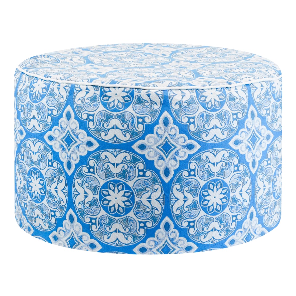 image 1 of Inflatable Outdoor Ottoman Pouf Chair for Camping & Beach