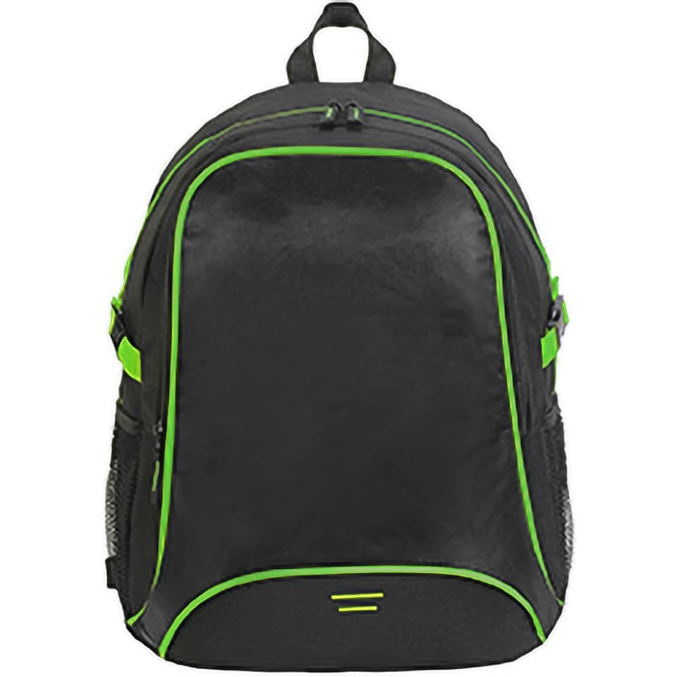 image 1 of Shugon Osaka Basic Backpack / Rucksack Bag (30 Litre) - Black/Green - One Size