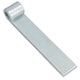 image 4 of HD Strap Tailgate Straight Hinge for 12.5mm Pins 160mm Long Zinc Plated 10pc Silver