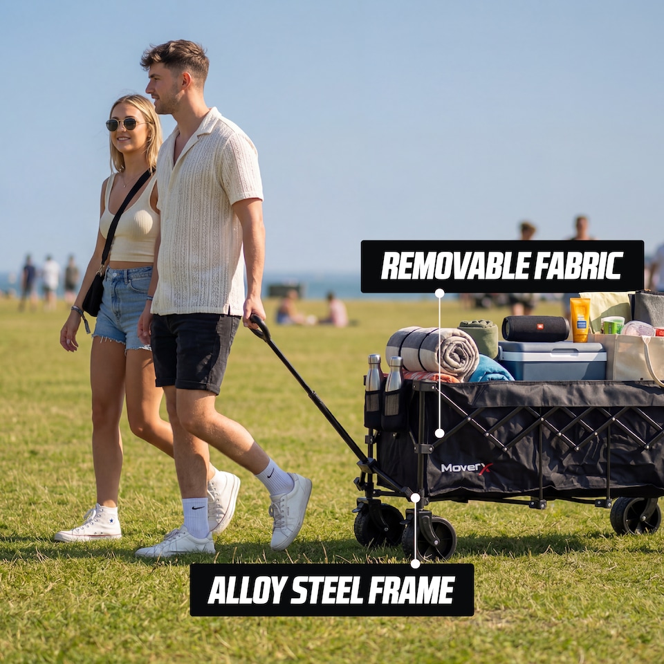 image 1 of MoverX 300L/180kg Premium Camping Trolley / Festival Wagon