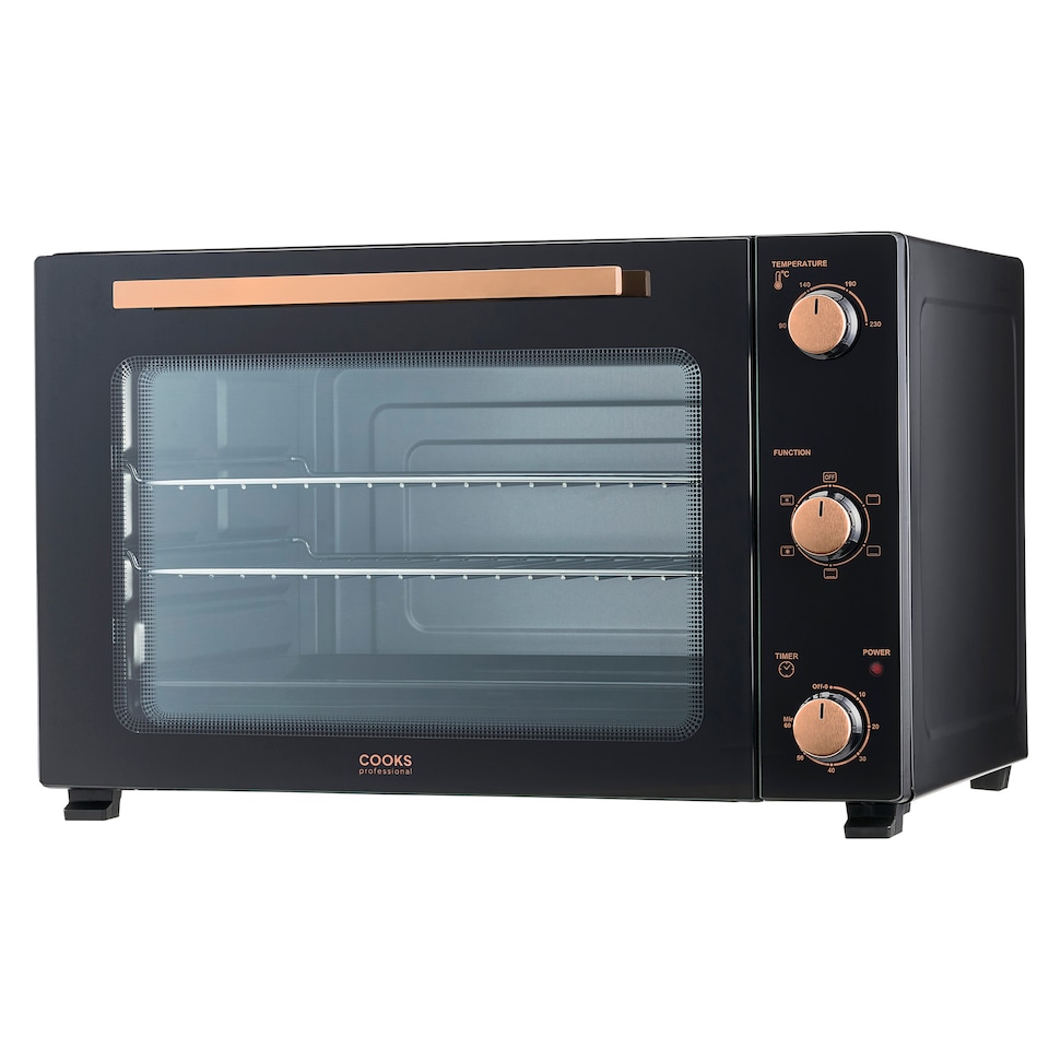 image 1 of Cooks Professional 60L Mini Oven - X-Large Electric Countertop Cooker with Adjustable Temperature & Timer