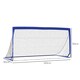 image 3 of HOMCOM Set of 2 Football Goal Net 6 x 3 ft Foldable Outdoor Sport Training Teens Adults Football with Carrying Bag Blue