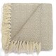 image 1 of Rona Cotton Geometric Throw (127x152) Brown