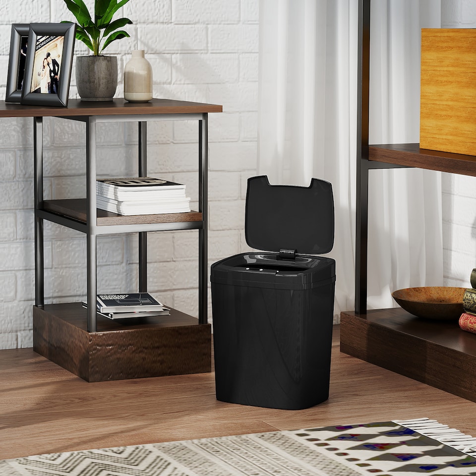 image 1 of HOMCOM 15L Sensor Bin, Automatic Touchless Kitchen Bin, Battery Operated